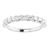 Platinum 3/8 CTW Natural Diamond Anniversary Band