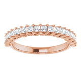 14K Rose 1/2 CTW Natural Diamond Anniversary Band