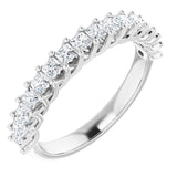 Platinum 3/4 CTW Natural Diamond Anniversary Band