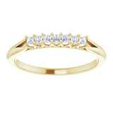 14K Yellow 1/6 CTW Natural Diamond Anniversary Band