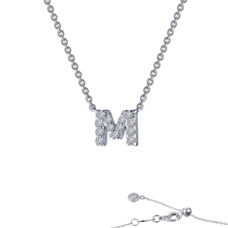 Letter M Pendant Necklace