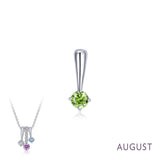 August Birthstone Love Pendant