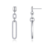 Paperclip Drop Earrings