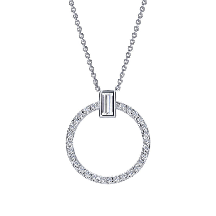 0.39 Ctw Open Circle Necklace