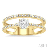 Double Row Lovebright Diamond Fashion Ring