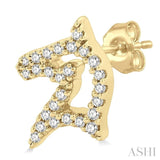 Horse Petite Diamond Fashion Earrings