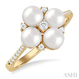 Pearl & Diamond Fashion Ring