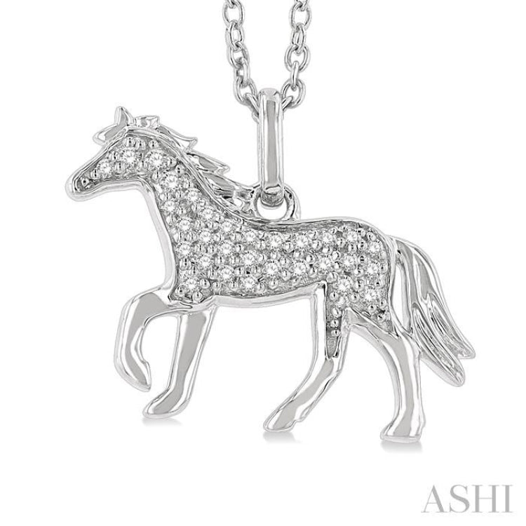 Horse Petite Diamond Fashion Pendant