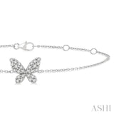 Butterfly Petite Diamond Fashion Bracelet