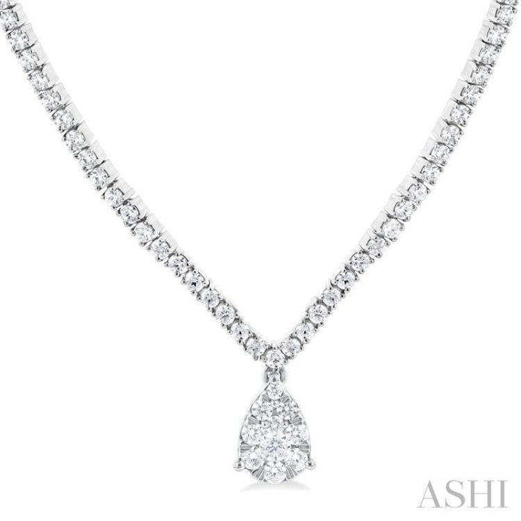 Pear Shape Diamond Necklace - 995P1CLADFGNKWG – Coughlin Jewelers