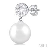 Pearl & Lovebright Diamond Fashion Earrings