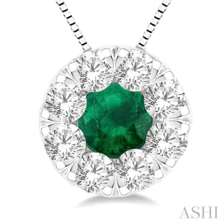 Lovebright Gemstone & Diamond Pendant