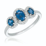 Le Vian® Ring featuring 7/8 cts. Blueberry Sapphire?, 1/5 cts. Vanilla Diamonds® set in 14K Vanilla Gold®