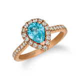 Le Vian Creme Brulee® Ring featuring 1  7/8 cts. Blueberry Zircon?, 1/2 cts. Nude Diamonds set in 14K Strawberry Gold®