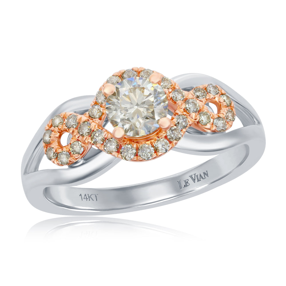Le Vian Creme Brulee® Ring featuring 3/4 cts. Nude Diamonds set in 14K Two Tone Gold
